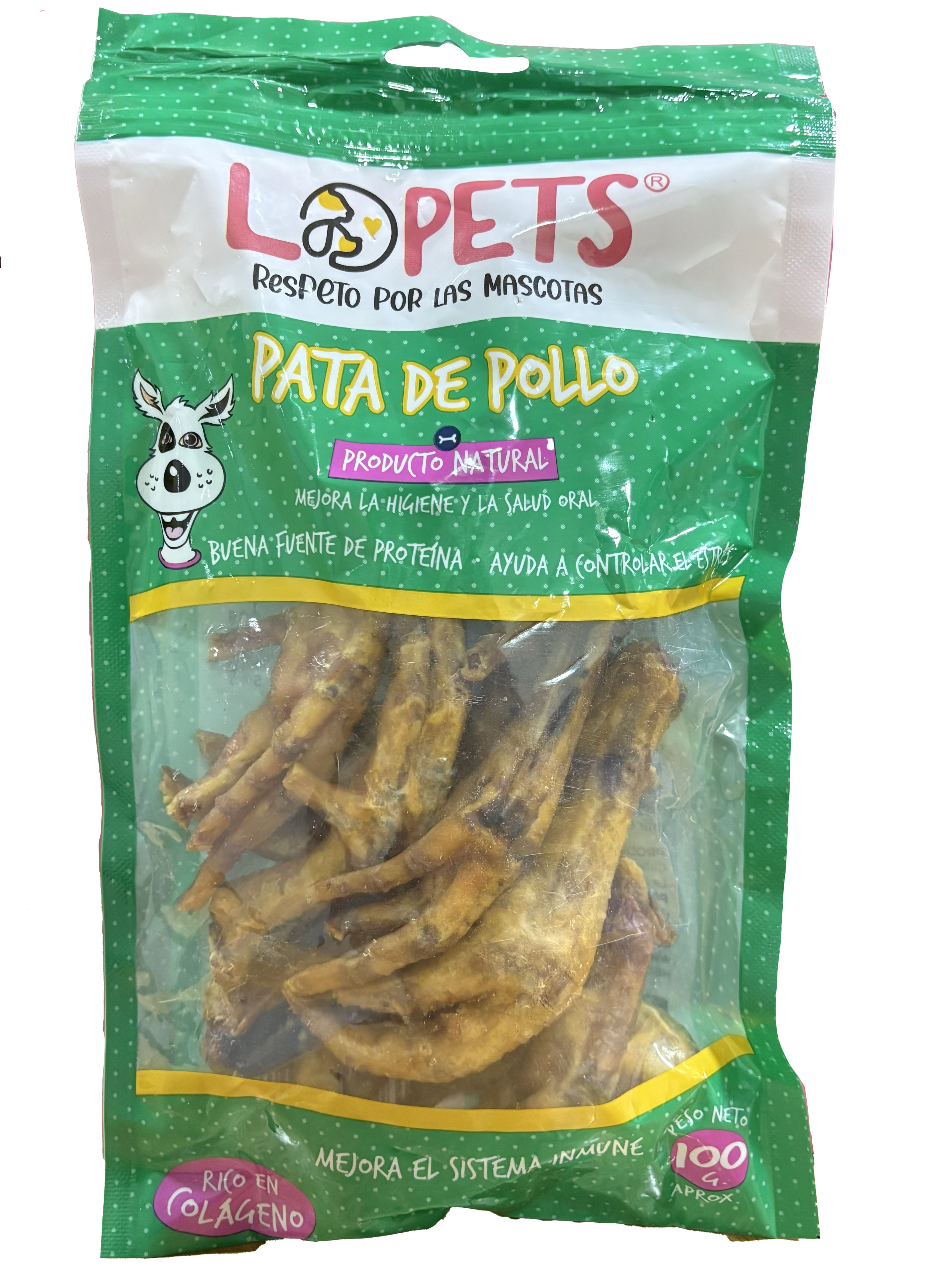 Pata de Pollo para Perros 100g LoPets